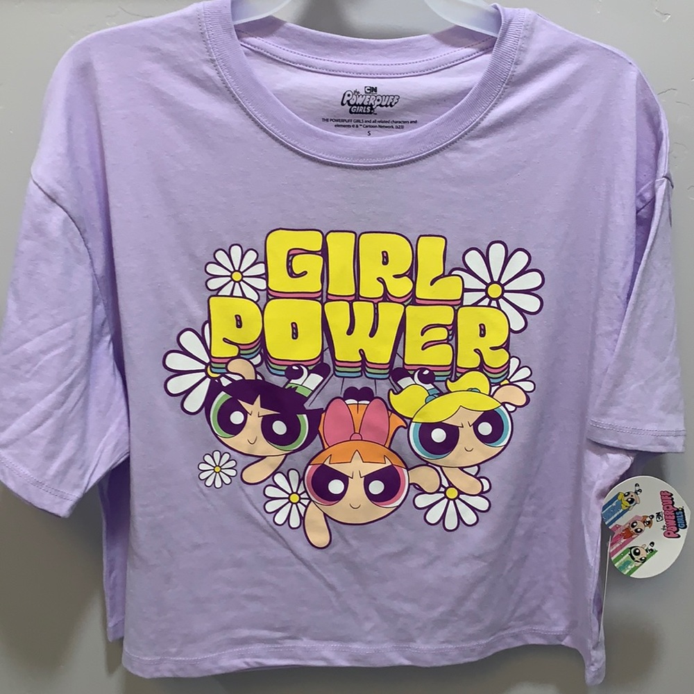 PowerPuff Girls Girls Women’s Cropped Graphic T-Shirt Size Small. Brand New.